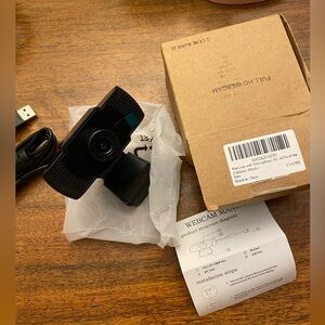 GESMA 1080P HD Webcam with Microphone